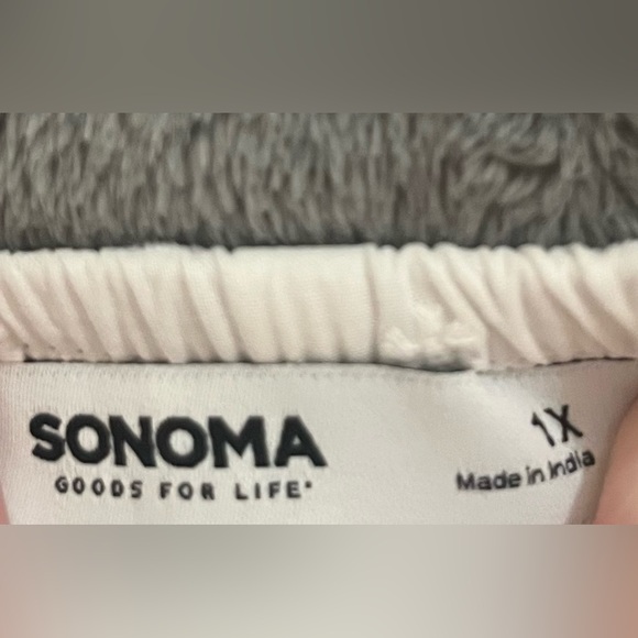 Sonoma White Swiss Dot Maxi Dress with Lace Trim and Pockets - Picture 6 of 6